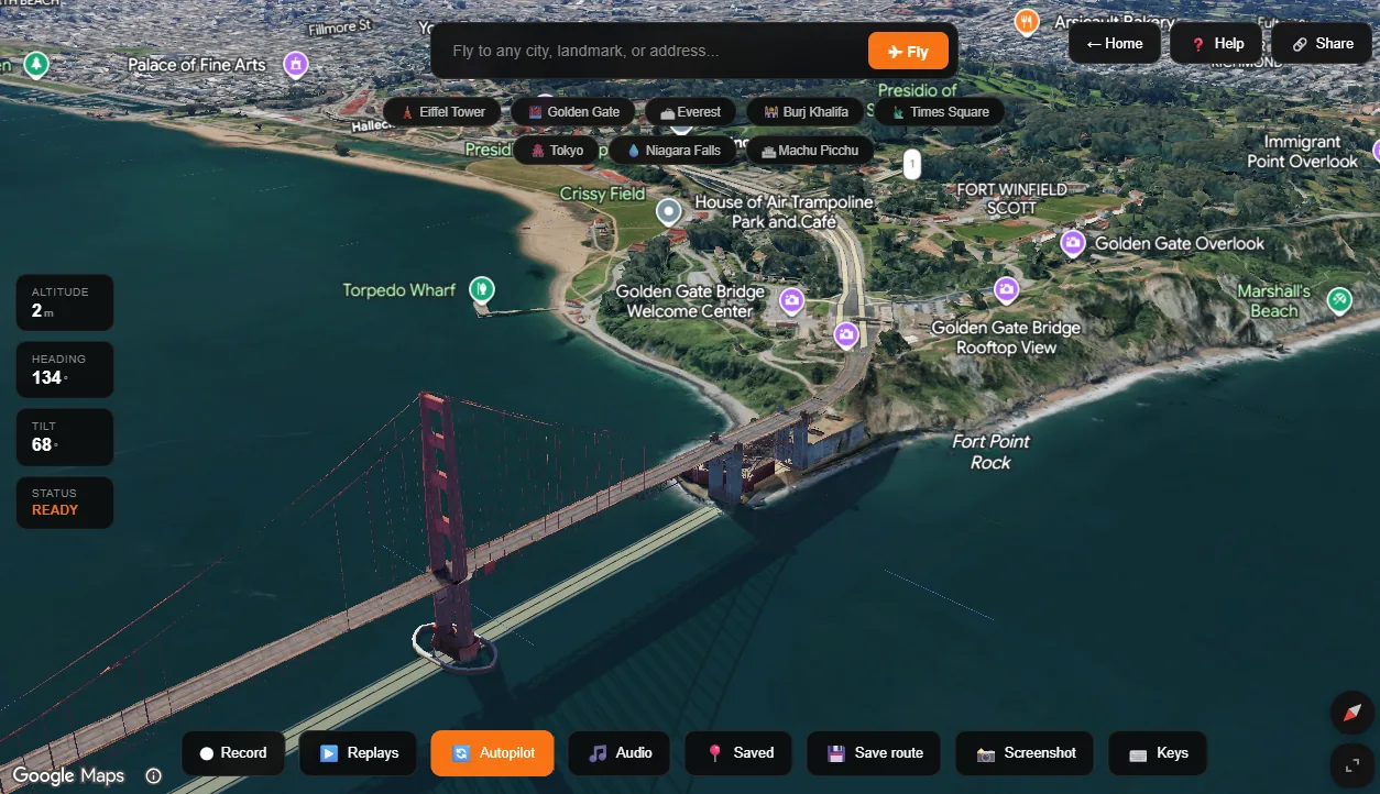 Golden Gate Bridge flyover