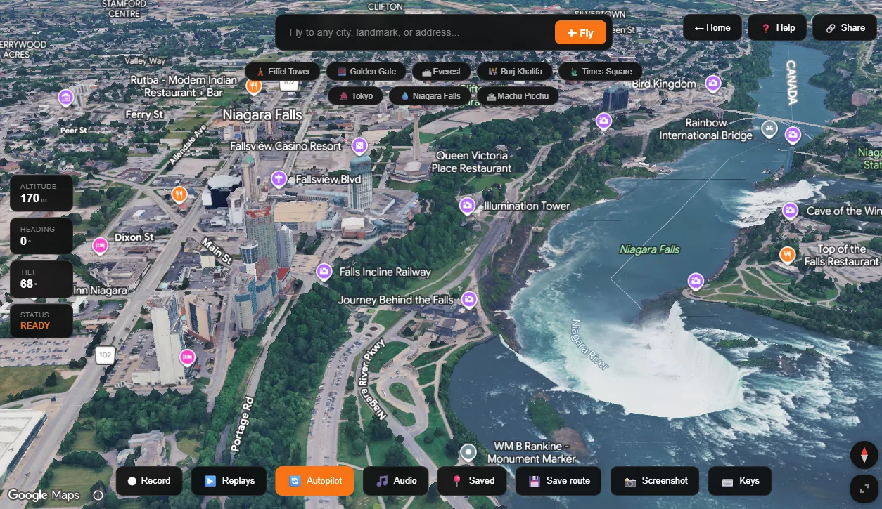 Niagara Falls flyover