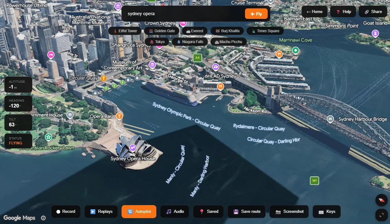 Sydney Opera House flyover